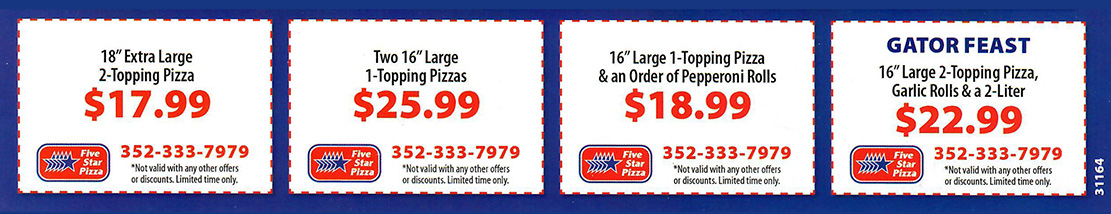 Specials Coupons